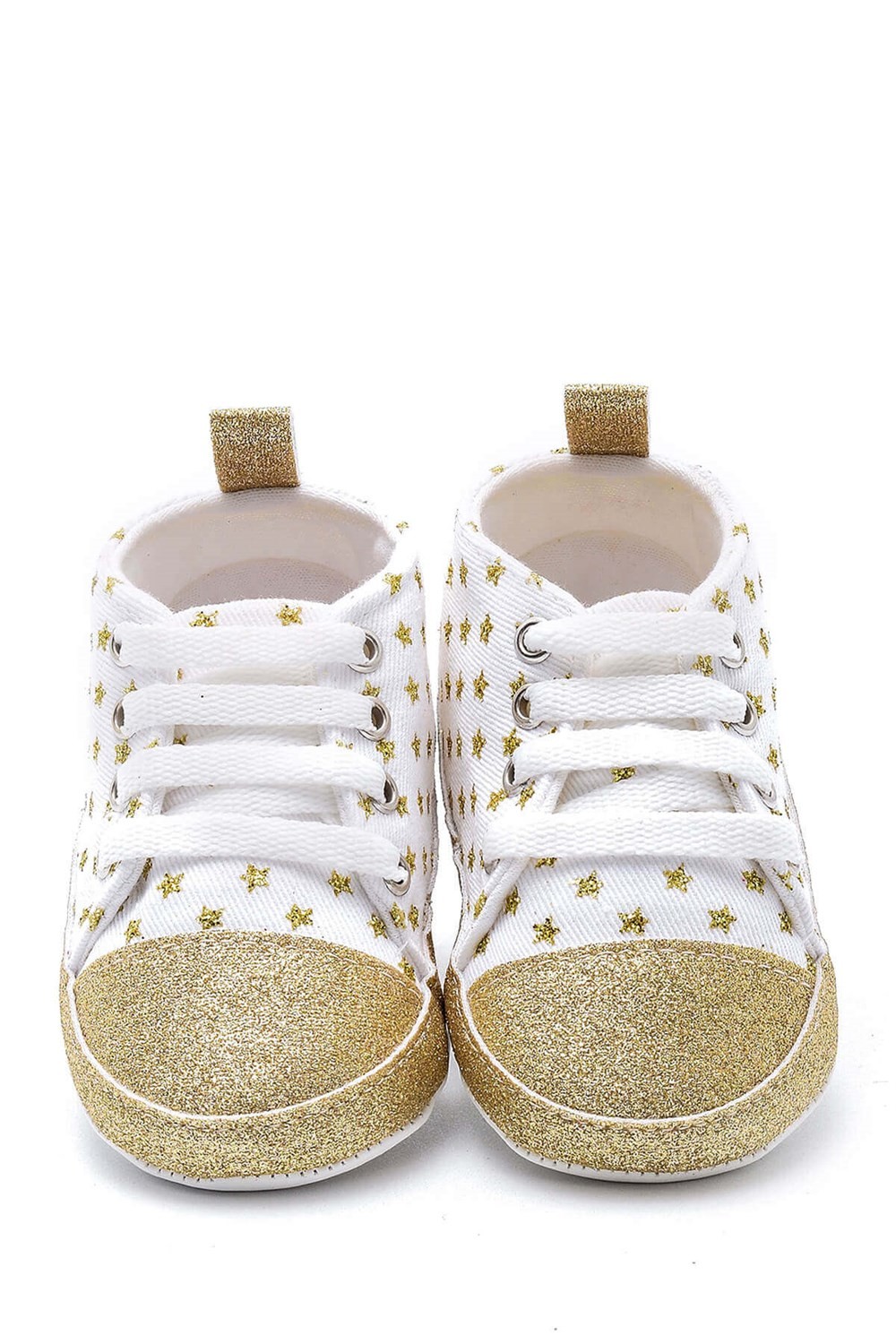 First Step Simli Yıldızlı Patik - Altın 12-16 Ay / No.19