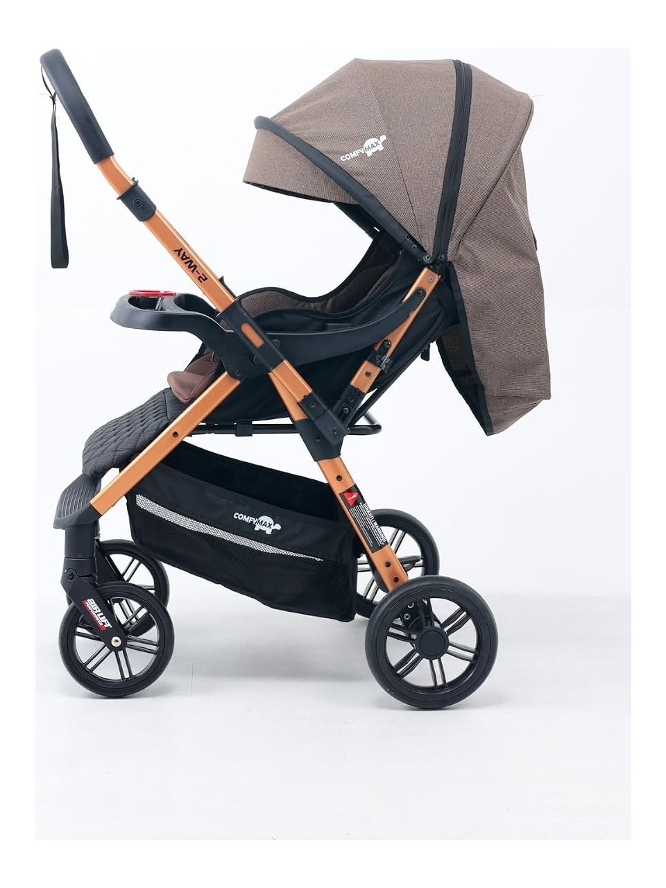 Comfymax 2-Way Çift Yönlü Bebek Arabası  – Wood Brown fotoğrafı 4 (önizleme)