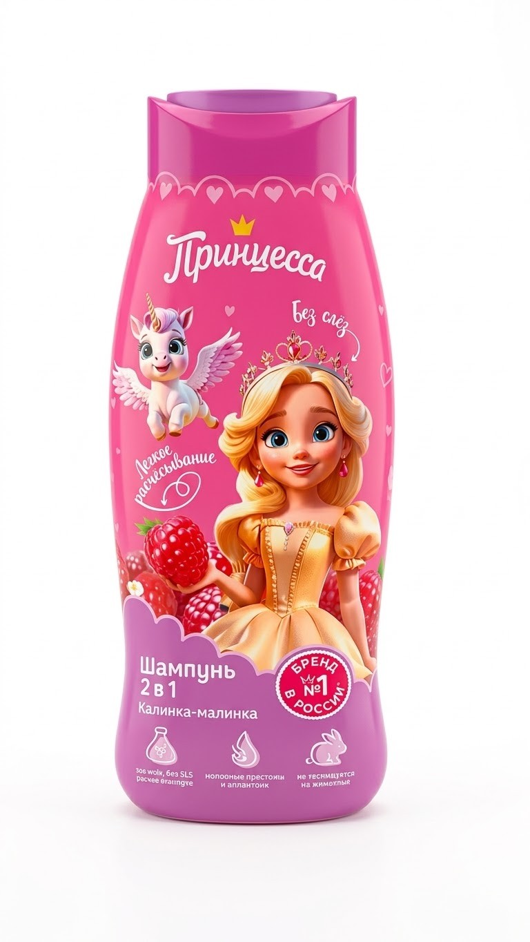 Prenses Çocuk Şampuanı ve Saç Bakım Kremi - 400 ml