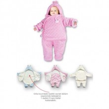 Sevi Bebe Ayaklı Kundak Battaniye Unisex Desenli