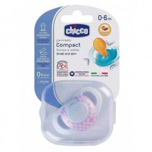 Chicco Physio Compact Kauçuk Tekli Emzik 0-6 Ay Kız