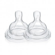 Avent Biberon Emziği Silikon ( +0 Ay) No:1 2`Li