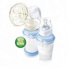 Avent PES/PP Manuel Göğüs Pompası (VIA Süt Saklama Kaplarıyla birlikte)