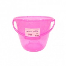 Sema Baby Ölçekli Şeffaf Kova - Pembe