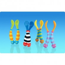 NUBY Kolay Kavrama Çatal Ve Kaşık Seti Wackyware