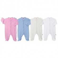 Sevi Bebe Jakarlı Patikli Pijama Tulum