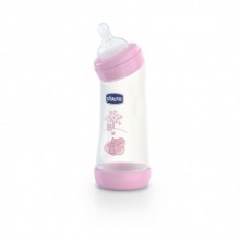 Chicco Eğimli Biberon 250 ml - Pembe