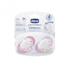 Chicco Emzik Physio Pembe Silikon 4m+ 2'li