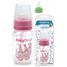 Baby Time Klasik Silikon Kiraz Uçlu PP Biberon - 150ml
