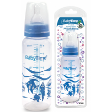 Baby Time Klasik Silikon Kiraz Uçlu PP Biberon - 250ml