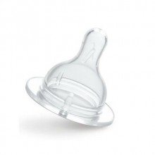 Bebedor Biberon İçin Geniş Ağızlı Yavaş Akışlı Silikon Emzik 0-3 Ay