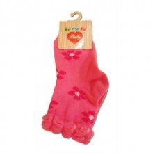 Yümese Anti-Bakteriyel Çiçekli Pembe Çorap