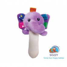 Sozzy Toys Çıngıraklı Sıksık Fil- SZY160