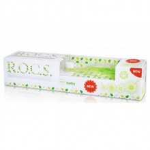 ROCS Baby Extra yumuşak Diş Fırçası Ve Diş Macunu Seti (0-3 yaş)