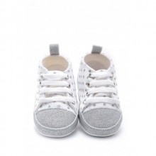 First Step Simli Yıldızlı Patik - Gümüş 12-16 Ay / No.19