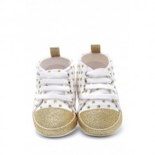 First Step Simli Yıldızlı Patik - Altın 8-12 Ay / No.18