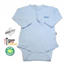 Sema Baby Uzun Kol Kaşkorse Badi (Body) - Mavi  18-24 Ay