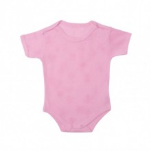 Sema Baby Sevi Jakarlı Yarım Kollu Body - Pembe 3 Ay