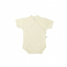 Sema Baby Sevi Jakarlı Önden Açık Yarım Kollu Body - Beyaz 3 Ay