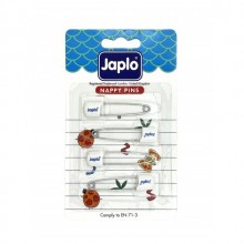 Japlo Emniyetli Çengelli İğne 4'lü - Beyaz