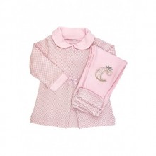 Sema Baby Puantiyeli Elbise 2'li Takım 12 Ay  - Pembe