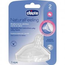 Chicco Naturalfeeling Biberon Emziği 2 ay+ Orta Akış Tekli