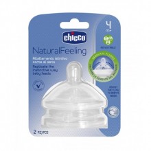Chicco Naturalfeeling Biberon Emziği 4 ay+ Akış Ayarlı 2'li