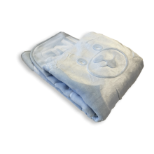 MiniGold Yenidoğan Peluş Battaniye - Ayıcık Mavi