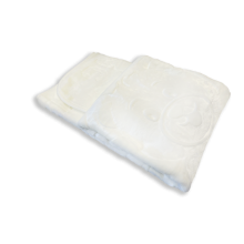 MiniGold Yenidoğan Peluş Battaniye - Ayıcık Beyaz