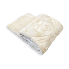 MiniGold Yenidoğan Peluş Battaniye - Kuş Ekru