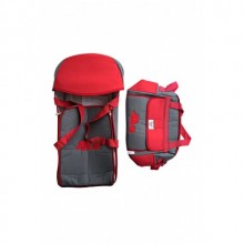 Nenny Baby Bebek Taşıma Seti (Portbebe,Bakım Çantası) - Kırmızı/Gri