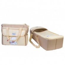 Babito Bebek Taşıma Seti (Portbebe,Bakım Çantası) - Krem