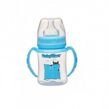 Baby Time Silikon Uçlu Geniş Ağız Kulplu Biberon - 150ml