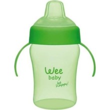 Wee Baby Colorful Akıtmaz Kulplu Bardak 240 ml - Yeşil