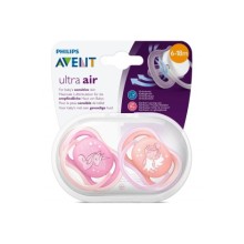 Philips Avent Ultra Air 2li Desenli Emzik 6-18 Ay - Kız