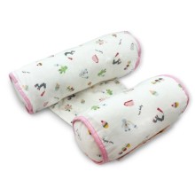 Sevi Bebe Yuvarlak Güvenli Yan Yatış Yastığı - Pembe Desenli