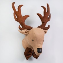 Comfymax Pupayart Çocuk Odası Duvar Süsü - Papyonlu Geyik