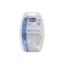 Chicco Physio Soft Silikon Emzik 6-12 Ay - Şeffaf