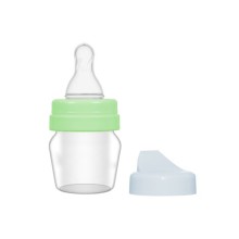Bambino Biberon Silikon Emzik Mini Cam 30 ml - Yeşil