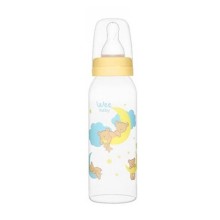 Wee Baby Silikon Uçlu Desenli PP Biberon 250 ml - Sarı