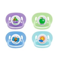 Wee Baby Silikon Desenli Yuvarlak Uç Emzik No:3 18+ Ay