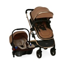 Yoyko City Seyahat Sistem Bebek Arabası 3 in 1 Kahve Rose