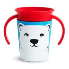 Munchkin Mucize 360 Derece Dönebilen Alıştırma Bardağı Kutup Ayısı 6ay+ 177ml