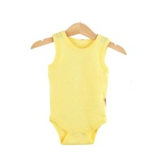 Sema Baby Jakarlı Askılı Badi (Body) - Sarı 6-9 Ay