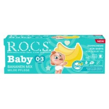Rocs Baby Süt Dişler için  Muz Püresi 0-3 Yaş Diş Macunu 45 ml