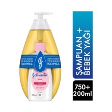 Johnson's Baby Gold Şampuan 750 ml + Bebek Yağı 200 ml