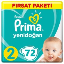 Prima Bebek Bezi Aktif Bebek 2 Beden 72 Adet Fırsat Paketi