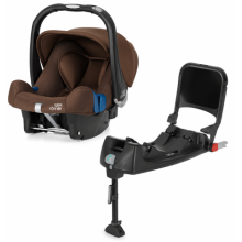 Britax-Römer Baby Safe Plus SHR II Bundle 0-13 kg Ana Kucağı + Baza / Wood Brown