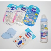 Japlo Yenidoğan Bebek Beslenme Seti - Mavi PUDRA HEDİYELİ