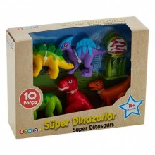 Ouatoo Süper Dinazor Seti 10 Parça